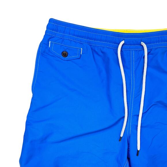 Polo by Ralph Lauren Men’s Nylon Blue Preppy Classic Swim Trunks Size Large - Picture 7 of 12